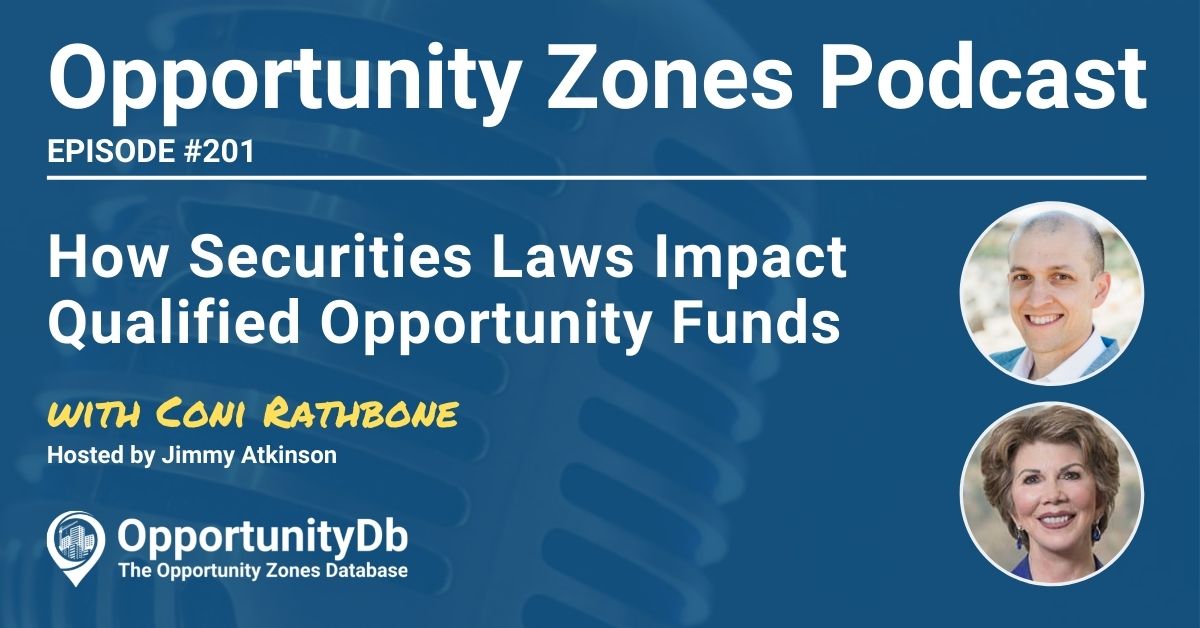 Coni Rathbone on the Opportunity Zones Podcast