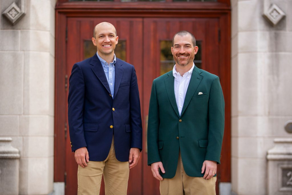 Andy Hagans and Jimmy Atkinson at Fitzgerald Institute of Real Estate - University of Notre Dame